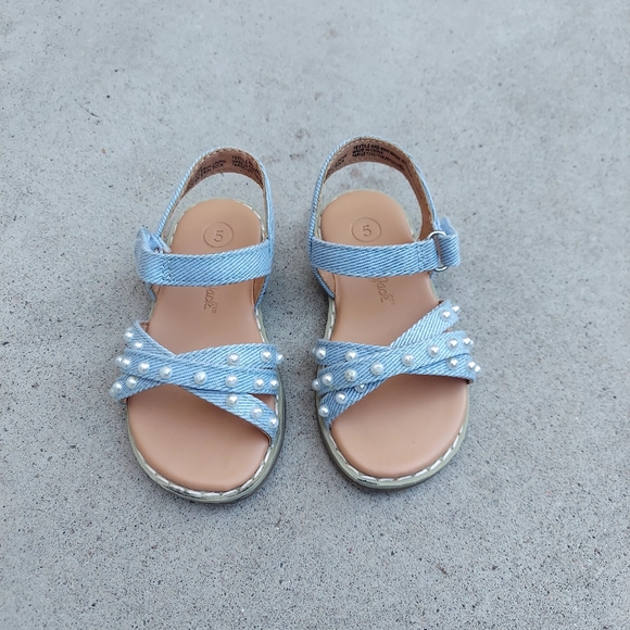 Cat and Jack Toddler Jen Pearl Strap Sandals - Picture 5 of 10